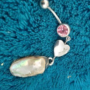 Silver & Abalone Naval Ring